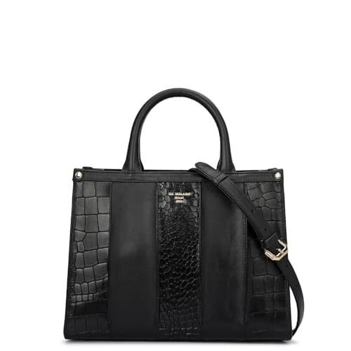 Image of Da Milano Leather Satchel Bag for Women (01742OL)