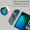 PAWDIARY Clear Switch 2 Controller Case Cover, Handheld Left and Right Controller Switch 2 Grip Skin Softshell with Comfort Ergonomic, Transparent Diamond Design Handle Protector