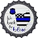 SMART BLONDE Ohio Back The Blue Novelty Metal Bottle Cap BC-1264