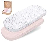 2 sábanas bajeras mimaDu® para minicuna, cuna de colecho,