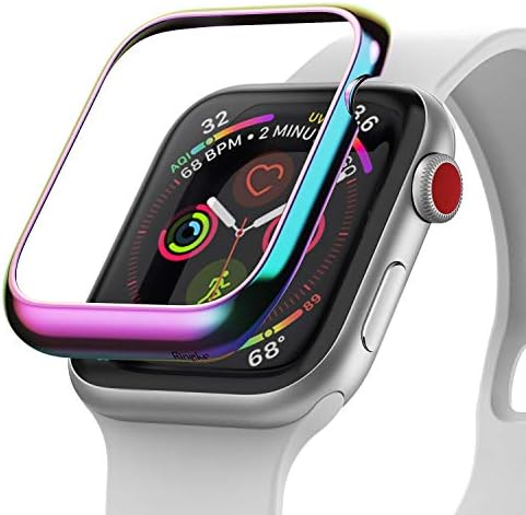 Ringke Bezel Styling Compatible with Apple Watch Series 3 42mm Case,  Stainless Steel Frame Cover Designed for Apple Watch 42mm Series 3 / Series  2 / Series 1 - AW3-42-08 (Neon Chrome):
