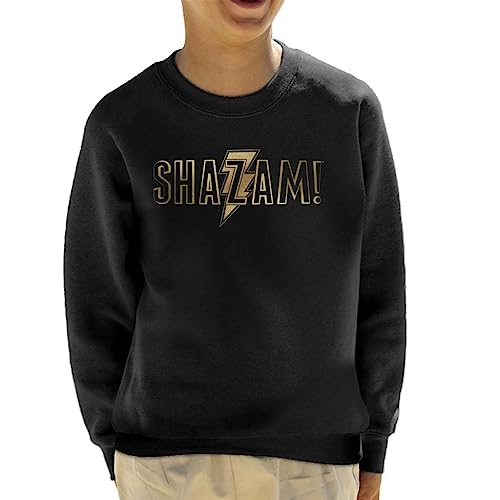 All+Every Shazam Gold Outline Logo Kid's Sweatshirt