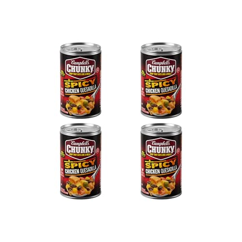 Image of Campbell's Chunky Soup, Spicy Chicken Quesadilla Soup, 18.8 oz Can (Pack of 4)