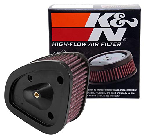 K&N Motorcycle Air Filter: High Flow Performance Air Filter Fits 2017 2018 2019