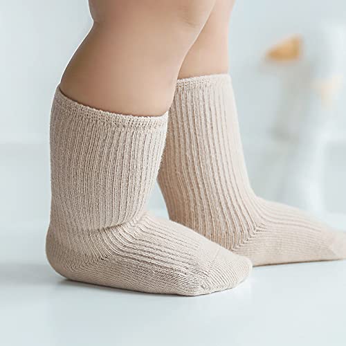 Newborn Cotton Crew Socks Unisex Baby Solid Color Sock Ankle Socks for Boy Girls Infant Toddlers4