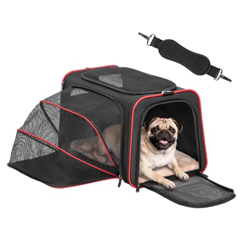 image for Petsfit Expandable Dog Carrier Large Cat Carrier, Soft-Sided Portable 