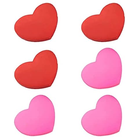 QPINGH 6 Pcs Tennis Racket Vibration Dampener, Tennis Vibration Dampeners, Silicone Tennis Racquet Shock Absorber for Tennis Racket and Strings, 3 Pink 3 Red Cover