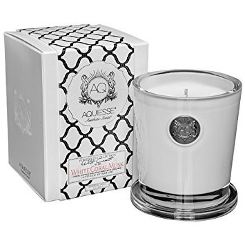 Aquiesse Large Soy Candle, White Coral Musk, 11oz