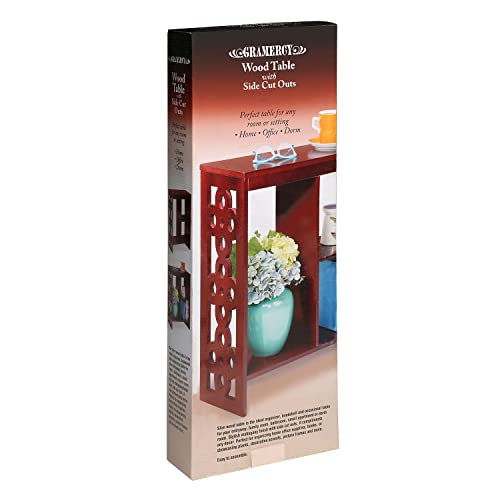 Etna Slim End Table, End Tables With Shelves, Narrow Side Table With Storage, Walnut Finish Slim End Tables For Small Spaces #TOP6