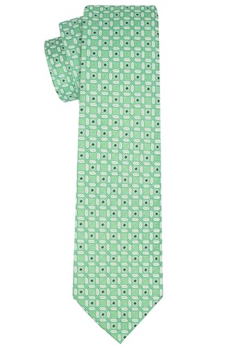 KissTies Mens Necktie Plaid Tartan Pattern Tie + Magnetic Foldable Box