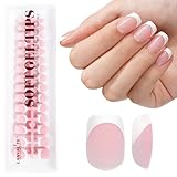 Canvalite Soft Gel French Tip Nails, 180 Pcs Extra Short Press on Nails for Women Flexible Pre-Painted White French Tip Gel Nails Nail Tips No File Need DIY Manicure Gifts for Women, Glue Not Included