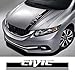 Auto cofano motore copertura strisce auto cofano coperchi Decor Sticker Racing Sport decalcomania del vinile, per-Honda Civic TYPE R Berlina Hatchback
