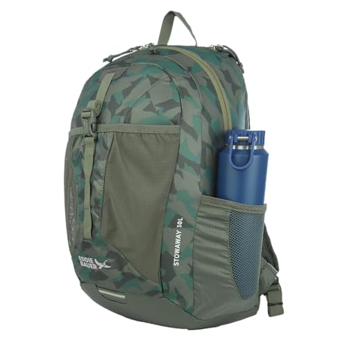 Image of Eddie Bauer Stowaway Packable Backpack | Travel | Outdoor | Lightweight | Foldable | Durable | Ripstop Polyester | 30L - Sprig Green