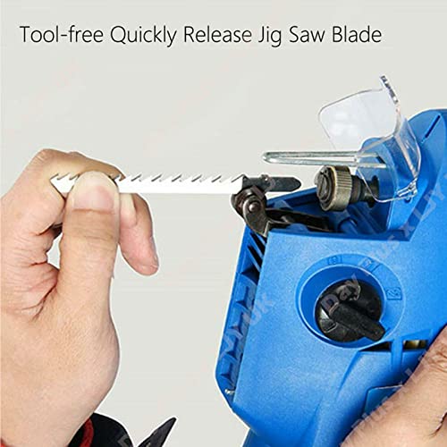 Electric Jigsaw Tool 800W Multi-Purpose Jigsaw Cutter, Laser Guide, 6 Variable Speed, 4 Orbital Sets, 0°-45° Bevel Cutting, Lock-On Switch, with Blades and Guide Ruler, for Plastic Wood Steel Cutting 7 Electric Jigsaw Tool 800W Multi-Purpose Jigsaw Cutter, Laser Guide, 6 Variable Speed, 4 Orbital Sets, 0°-45° Bevel Cutting, Lock-On Switch, with Blades and Guide Ruler, for Plastic Wood Steel Cutting - Image 7