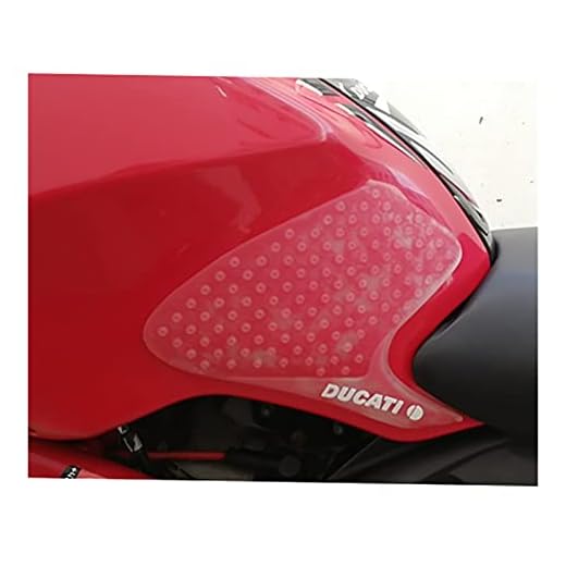 YINYANG Passa till Ducati Monster 696 795 796 1100 1100s Motorcykel Klistermärke Anti Slip Fuel Tank Pad 3M Side Gas Knä Grip Traction Pads (Color : Transparent)