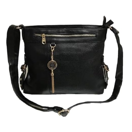 Bolsa feminina, transversal, tiracolo, (preta)