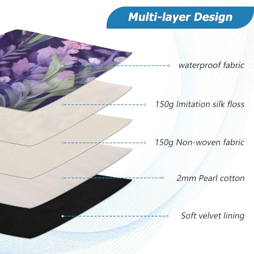 Funda para portátil 13-14 pulgadas con diseño acuarela miniatura 4