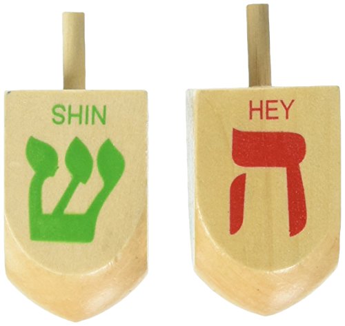 Israel Giftware Designs DR-55 2PK 2.75" Dreidles