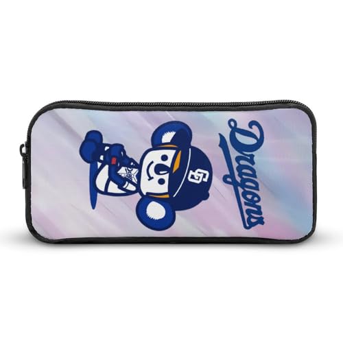 中日ドラゴンズ文具ケース ペンケース 収納グッズ 筆箱 ペンバッグ 筆入れ 多機能 学用品収納 大容量軽量 伸縮性が良く、繰り返し使用可能 傷防止 防汚 掃除が簡単 いろいろな文房具を収納 オフィス小物 コスメバッグとして 男女兼用 携帯便利