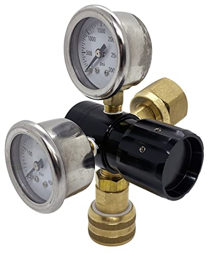 Preece Precision Adjustable High Flow 0-250 Psi Carbon Dioxide Cga320 Co2 Regulator For Tires cover