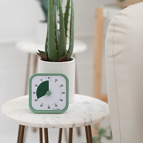 Time Timer Home Mod - 60 Minute Kids Visual Timer Home Edition - For Homeschool Supplies Study Tool, Timer For Kids Desk, Office Desk And Meetings With Silent Operation (Fern Green) #TOP6