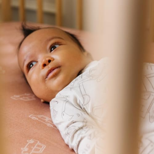 Image of Premium Fitted Knit Crib Sheet /Toddler Sheet Cooper by Copper Pearl