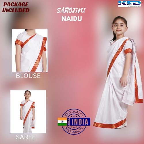 Image of Kaku Fancy Dresses National Heros Freedom Fighters Costumes for Boys & Girls | Independence Day Republic Day Fancy Dress for Schools Plays & Competition | Role Play Politician Costume For Kids