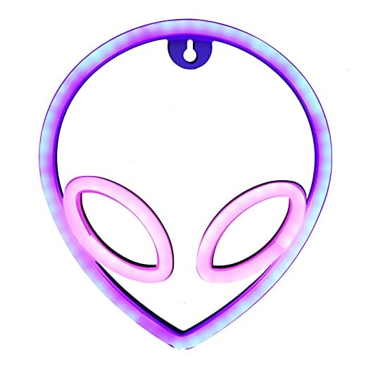 Sinal De Néon Alienígena, Sinais De Luzes De Néon Alienígenas LED, Montagem Na Parede USB Ou Luz De Néon Decorativa Alimentada Por Bateria Para Quarto Infantil-quarto Bar Festa Halloween Natal