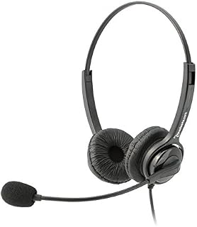 Executive Pro Overture Premium Binaural Noise-Canceling Corded USB Headset. Works with Mac