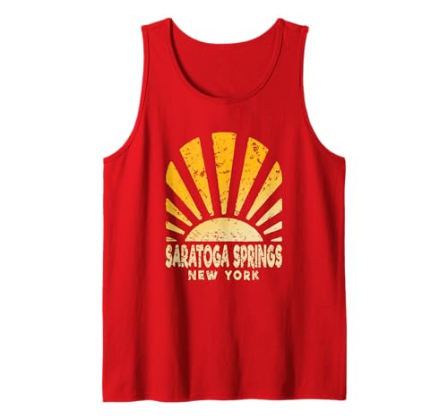 Saratoga Springs NY - Sunny Saratoga Springs New York Tank Top