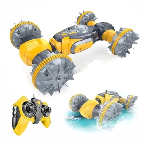 Image of Stunt Motion Vanguard ALLTERRAIN Water High Speed Racing Remote Controller Car 2.4 GHz RC Stunt Car 4WD Off Road Monster Truck 360 Flip Fully Functional, Multicolor