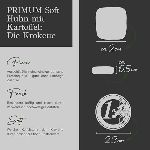 Primum - Soft Huhn Maxi mit Kartoffel - 5 kg - Halbfeuchtes Hundefutter - Getreidefreies Trockenfutter - Hoher Fleischanteil - Optimal verdaulich