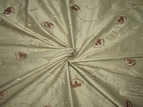 Soie Dupioni Faon 137 cm broderie polyester pour haute couture