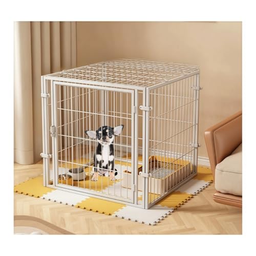 Quxxuol フェンス ペットペン 犬用ケージ ペットフェンス 屋内外用 犬用柵 脱走防止 独立型 中小型犬用フェンス ワイドケージ 犬、猫、ウサギのプレイサークル 独立型ケージ 小型犬 中型犬 大型犬 ペット用品 屋内外兼用 犬用フェンス (60*60