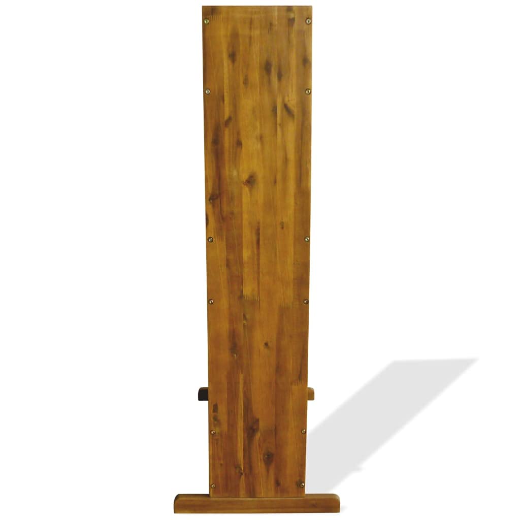 3-stufiges Garten-Hochbeet aus Akazie Massivholz, rustikaler Pflanzkübel und Blumentreppe für Pflanzen und Blumen, Pflanzer mit 3 Ablageböden für Garten, Balkon und Terrasse, 70x41x115 cm