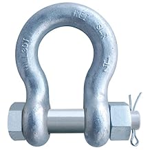 1-1 / 2 "G2140 Grade 80 HDG سبيكة مرساة Clevis Bolt Nut WLL 66000 LBS / 30 T Breaking Strength 330000 LBS   