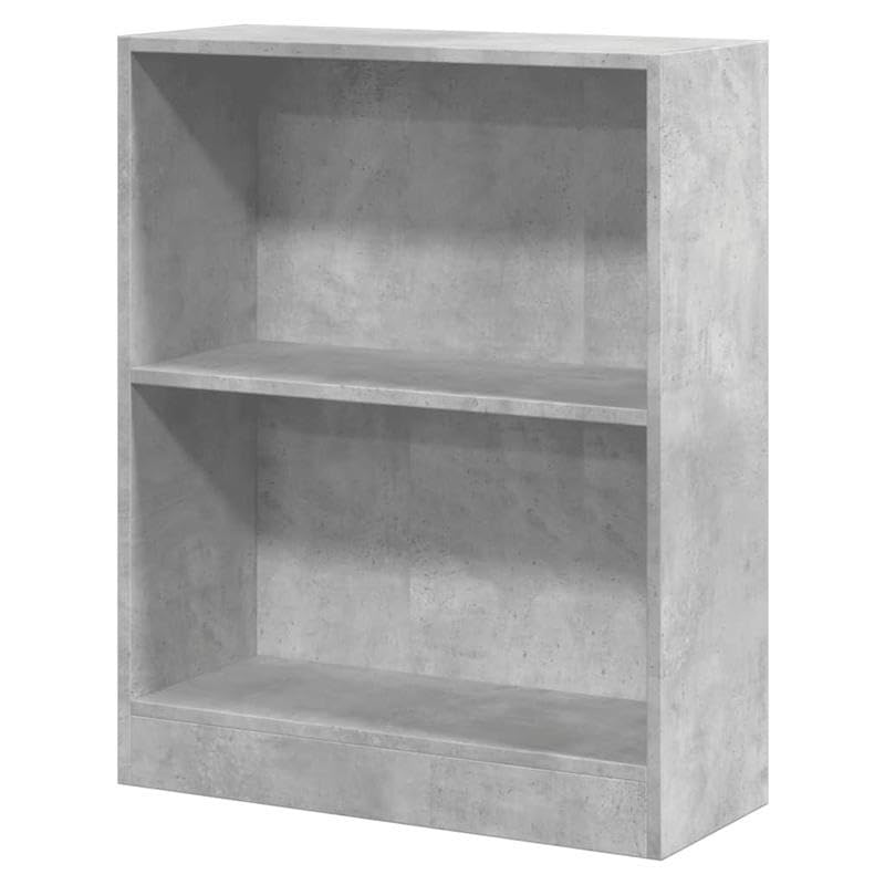 Eleganz Estantería de madera gris hormigón 60 x 24 x 76 cm – Moderno sistema de estanterías para salón, oficina y más – solución de almacenamiento estable para libros y decoración