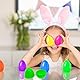 Mrracxy 48 Stück Ostereier Plastik, bunten Ostereiern (leer) zum Selbstbefüllen, Kinder überraschungsei Ostern kinderüberraschungseier, Zum Füllen von Süßigkeiten und Kindergeschenken an Ostern
