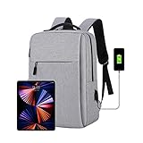 Mochila de negocios antirrobo, mochila de viaje de negocios con USB, mochila impermeable para deportes al aire libre casual mochila escolar para mujeres hombres
