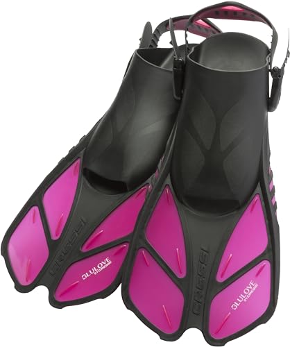 CRESSI Fins Bonete Translucent Pink S/M - Aletas Cortas Ajustables para Adultos, Resistentes, Ligeras, Aptas para Viajar, Rosa Translúcido, S/M