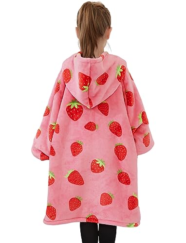 Image of KFUBUO Wearable Blanket Hoodie for Adults Sherpa All Patterns Oversized Sweatshirt Blanket with Pocket