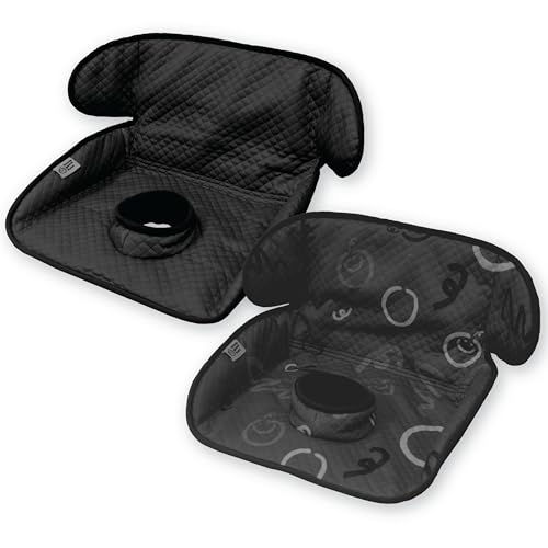 Image of Piddle Pad 2-Pack, Potty Training Car Seat Protector, Toddler Car Seat Cover & Stroller Protector, Machine Washable Waterproof Car Seat, Anti-Slip, Universal Fit (Black)