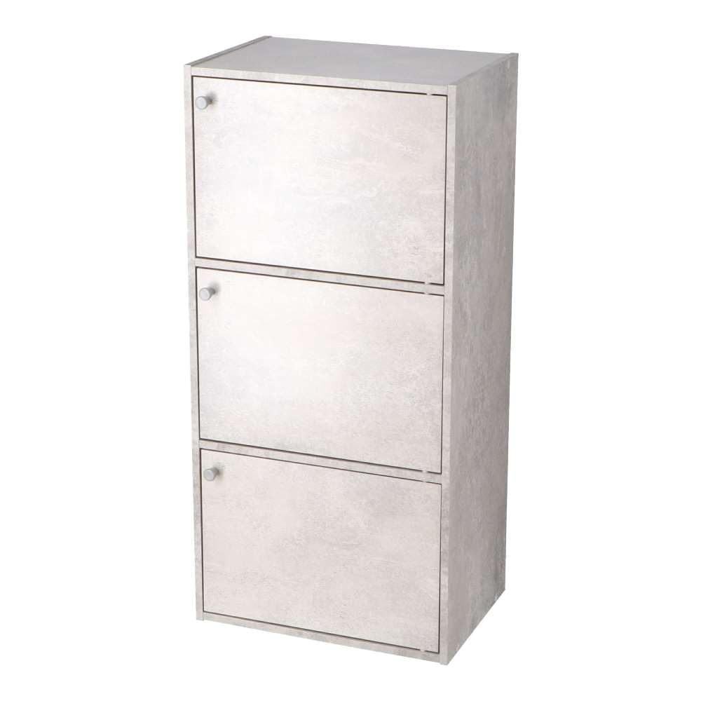 Amazon｜コーナンオリジナル LIFELEX カラーボックス 3段 扉付き