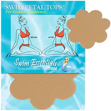 Braza Bra Reusable Swim Petals, One Size, Beige image 2