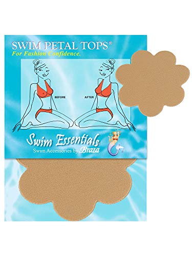 Braza Bra Reusable Swim Petals, One Size, Beige #TOP29