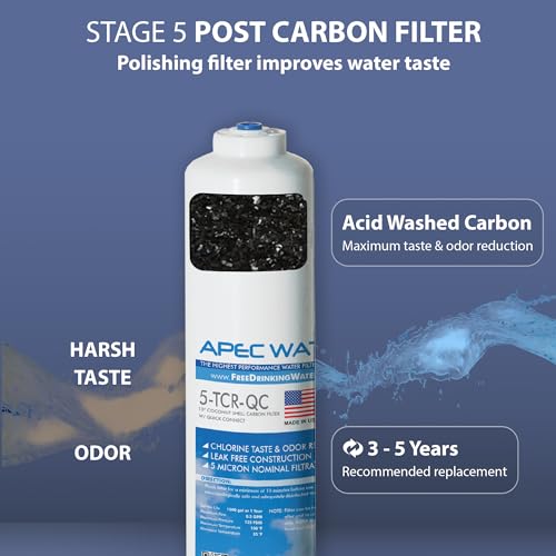 Image of APEC FILTER-MAX90 US Made 90 GPD Complete Replacement Filter Set for Ultimate Series Reverse Osmosis Water Filter System (for Standard 1 /4 inch Output System)