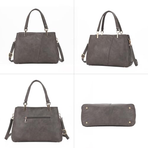 Image of Women's Purses Medium Top Handle Shoulder Hobo Tote Leather Handbag