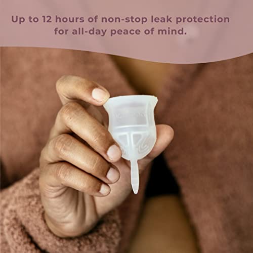 Image of VOXAPOD Menstrual Cup Large Size with Case - #1 Active Cup - Wear for 12 Hours - Most Comfortable, Easy Removal, Leak-Proof - Reusable Period Cup Medical-Grade Silicone - Heavy Flow