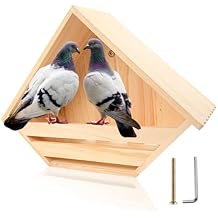 Cedar Dove Nesting Box Dove Bird House for Outside Mourning Dove Nesting Box Pigeon House for Bird Pigeon Doves Nesting Roosting Platform Garden Decoration