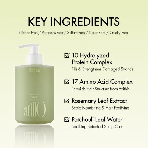 Image of ANILLO Amino Acid Shampoo for Damaged Hair, Patchouli Garden, 15.22 fl oz